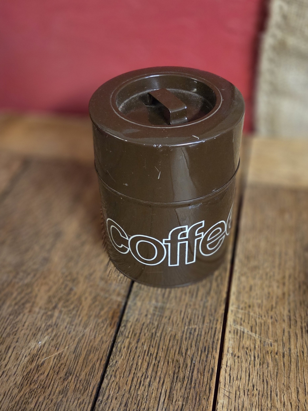 Vintage Brown Coffee Canister